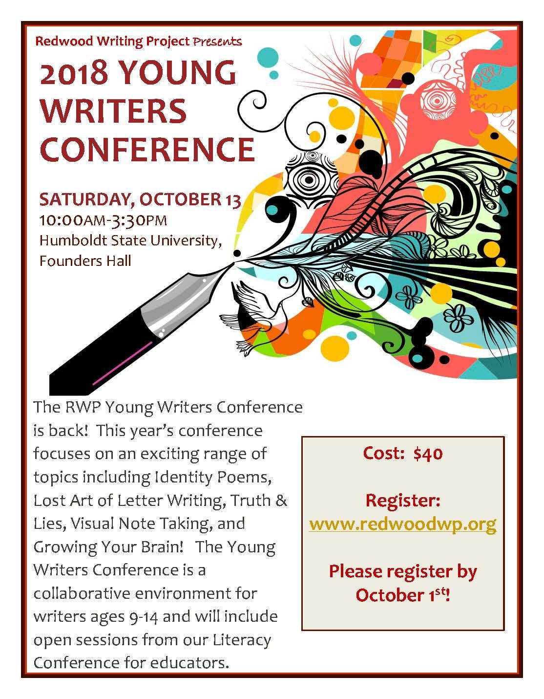 2018 YOUNG WRITERS CONFERENCE Redwood Writing Project